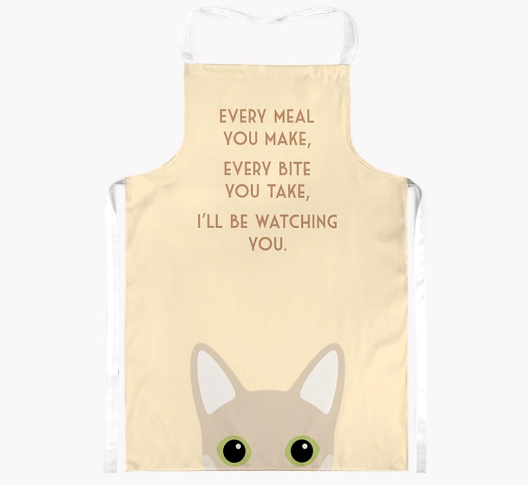 I'll Be Watching You: Personalized {breedShortName} Apron