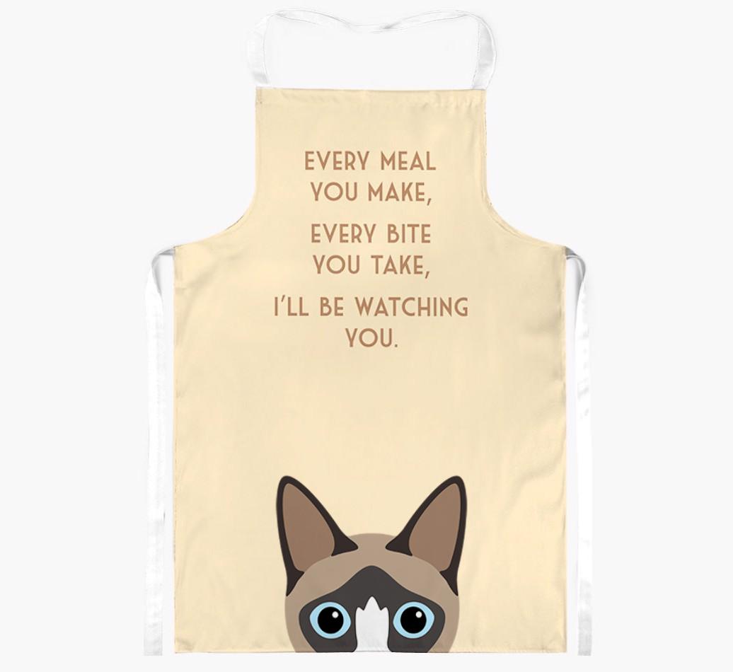 I'll Be Watching You: Personalized {breedShortName} Apron