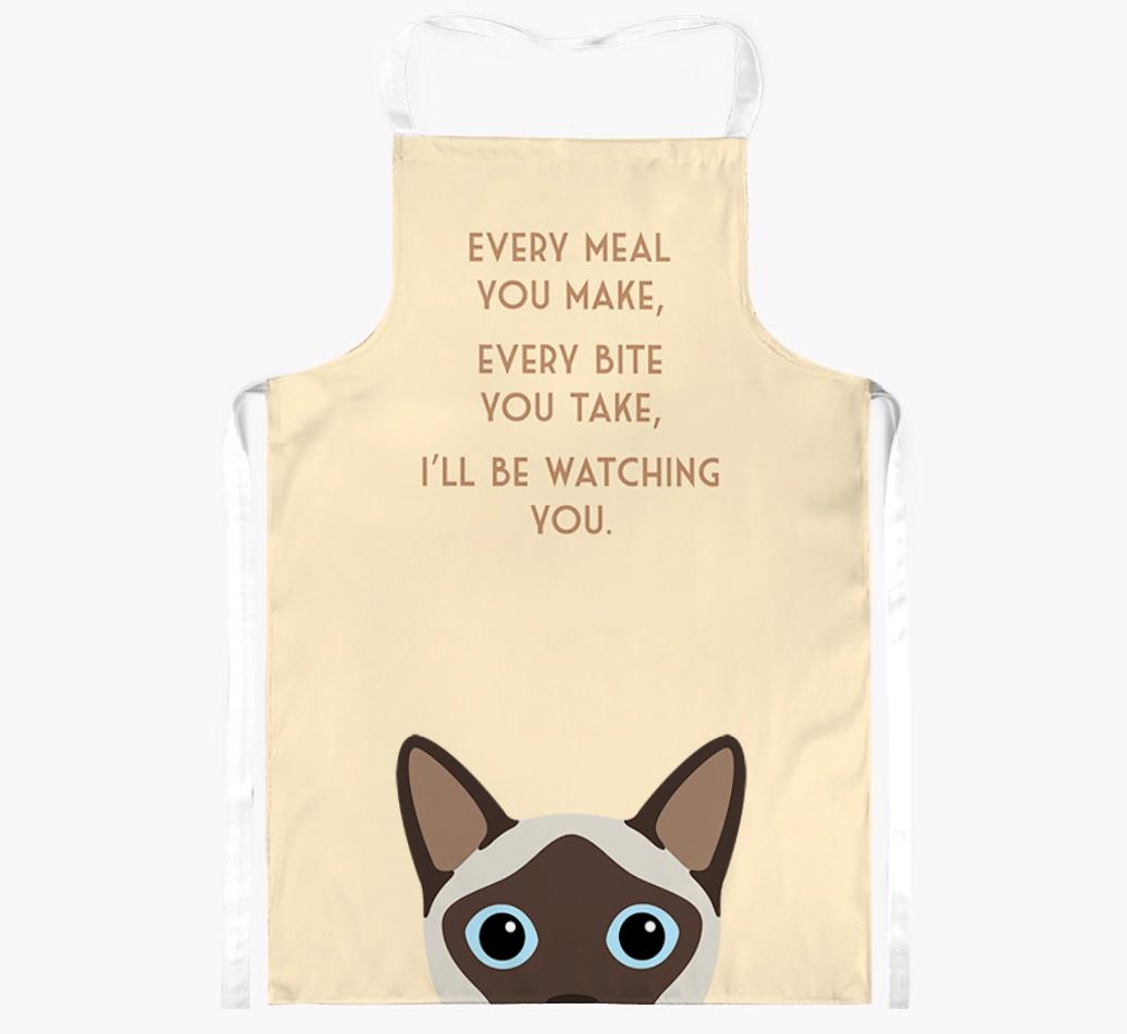 I'll Be Watching You: Personalized {breedShortName} Apron