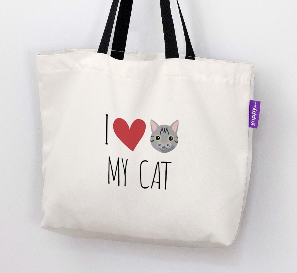 'I Love My {breedShortName}' - Personalised Canvas Bag