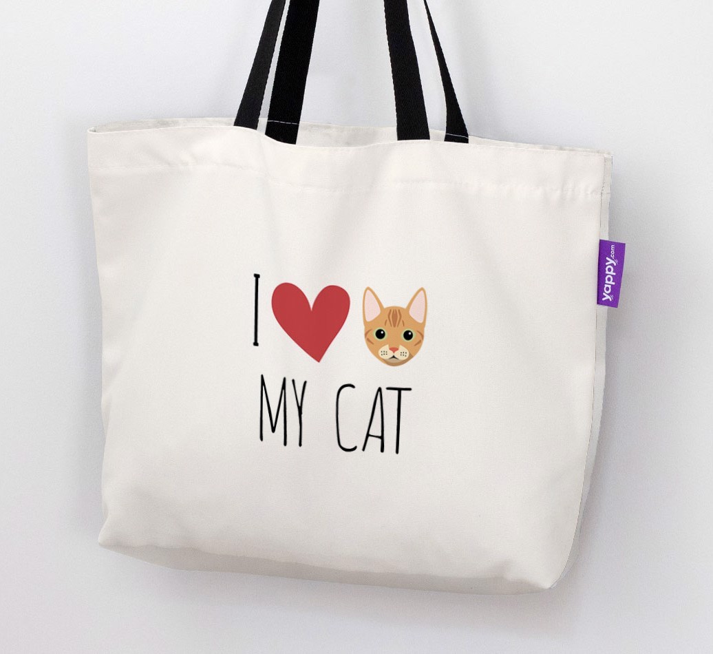 'I Love My {breedShortName}' - Personalised Canvas Bag
