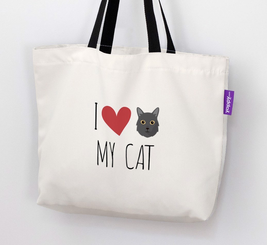 'I Love My {breedShortName}' - Personalised Canvas Bag