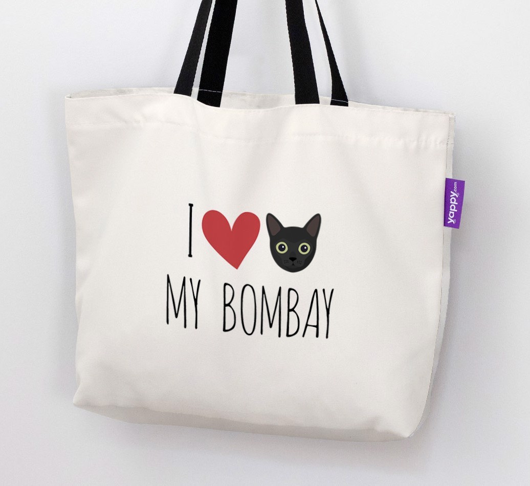 'I Love My {breedShortName}' - Personalised Canvas Bag