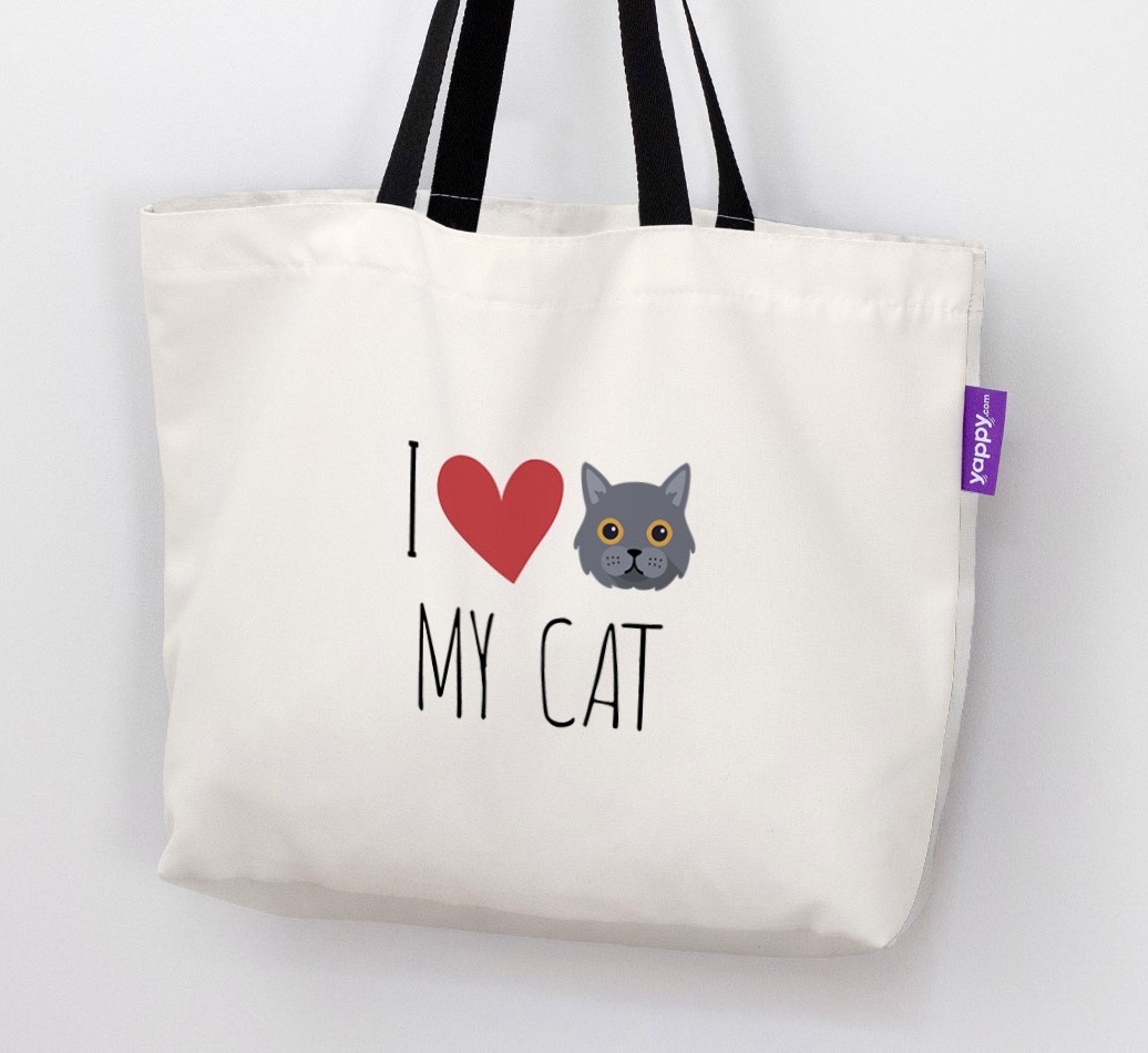 'I Love My {breedShortName}' - Personalised Canvas Bag