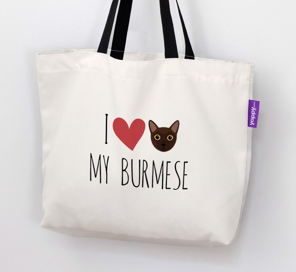 'I Love My {breedShortName}' - Personalised Canvas Bag