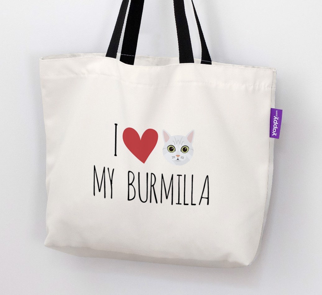 'I Love My {breedShortName}' - Personalised Canvas Bag