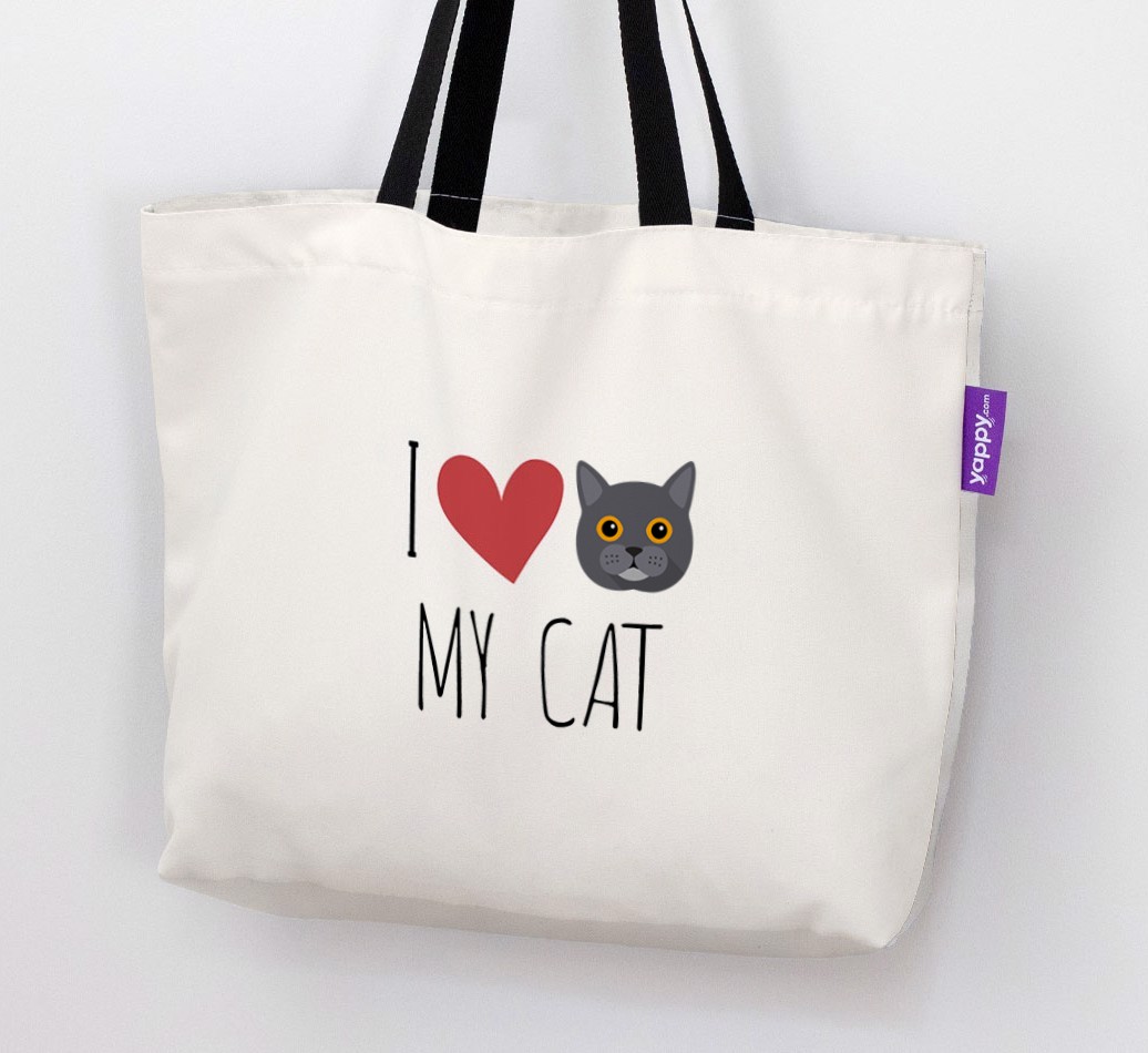 'I Love My {breedShortName}' - Personalised Canvas Bag