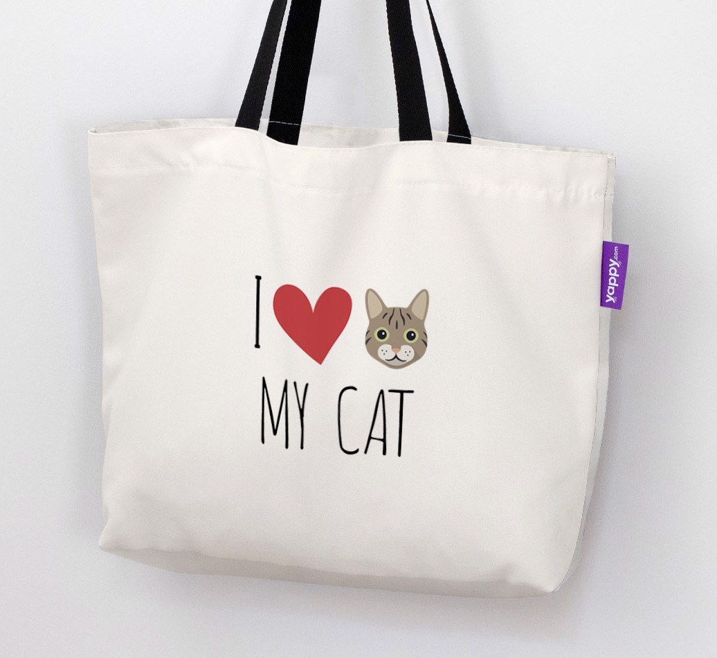 'I Love My {breedShortName}' - Personalised Canvas Bag