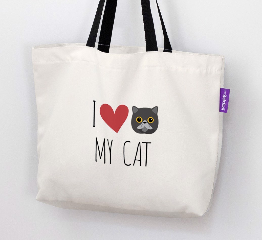 'I Love My {breedShortName}' - Personalised Canvas Bag