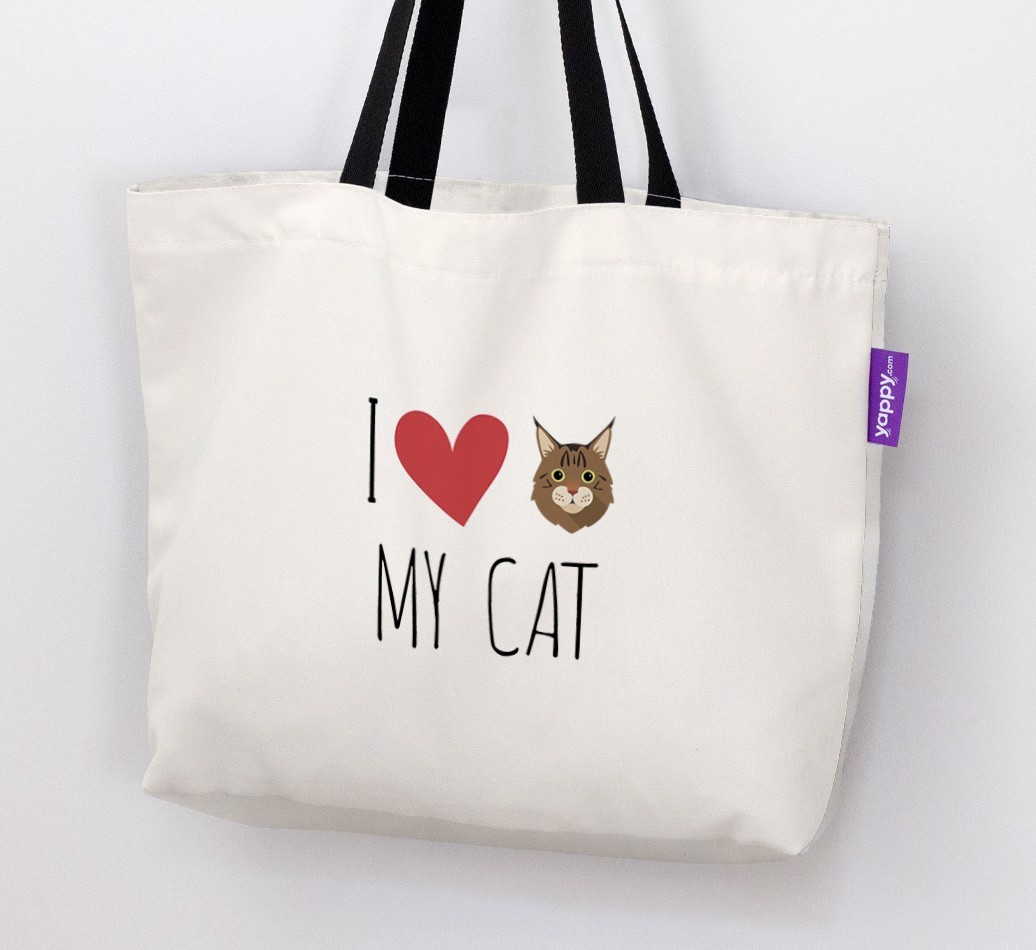 'I Love My {breedShortName}' - Personalised Canvas Bag