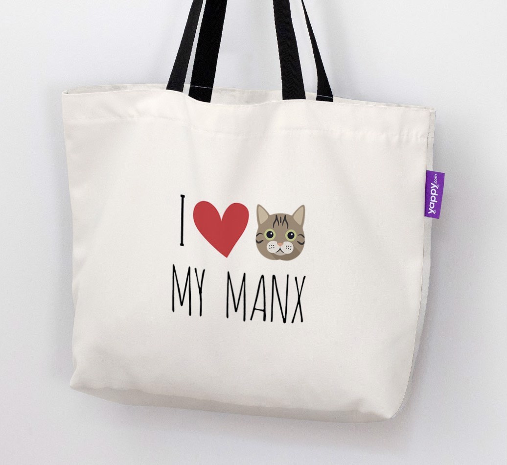 'I Love My {breedShortName}' - Personalised Canvas Bag