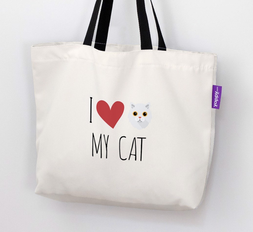 'I Love My {breedShortName}' - Personalised Canvas Bag