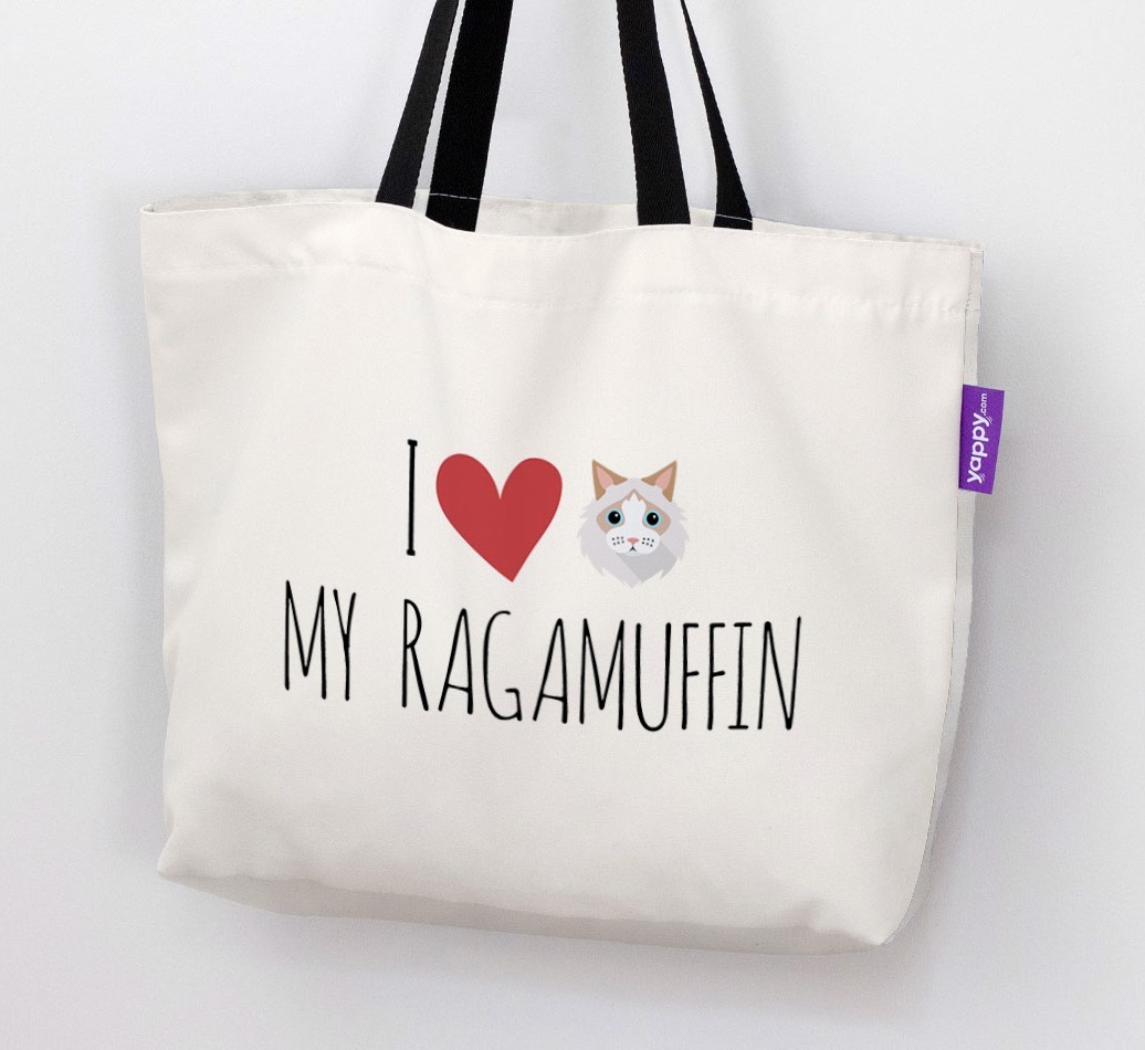 'I Love My {breedShortName}' - Personalised Canvas Bag