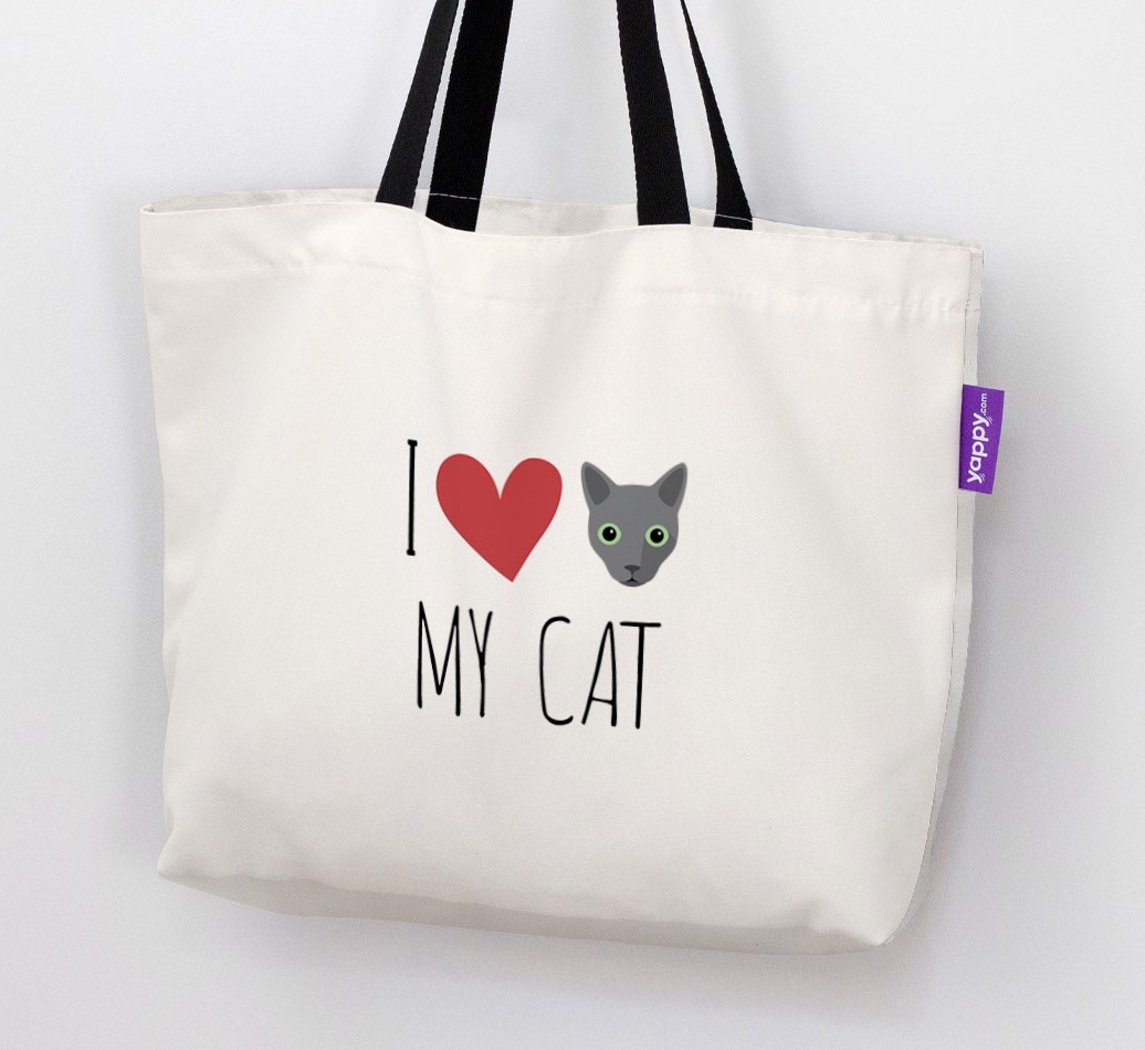 'I Love My {breedShortName}' - Personalised Canvas Bag
