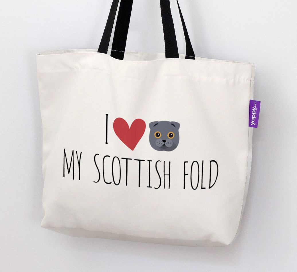'I Love My {breedShortName}' - Personalised Canvas Bag