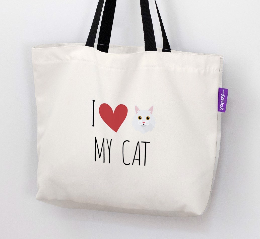 'I Love My {breedShortName}' - Personalised Canvas Bag