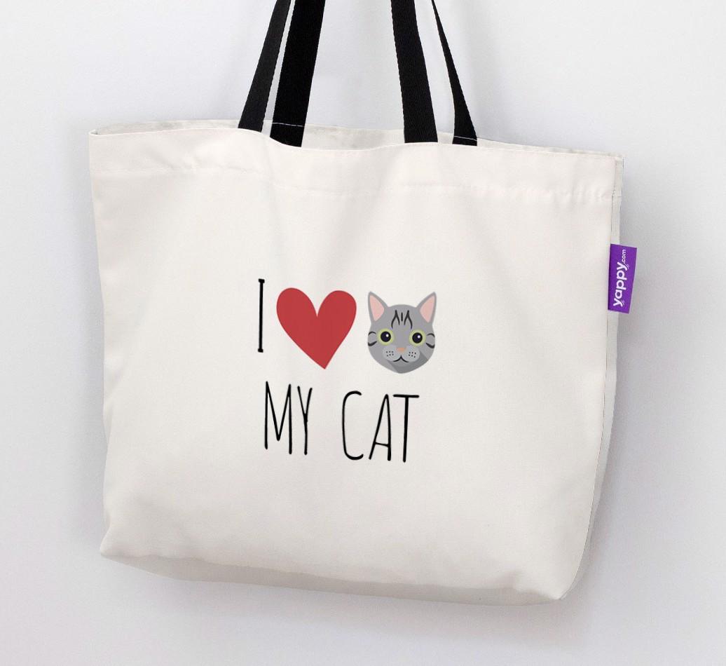 I Love My {breedCommonName}: Personalized Canvas Bag