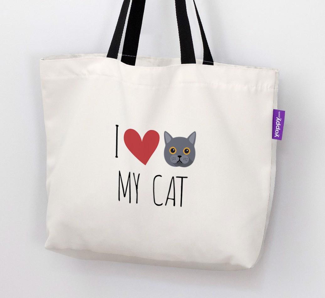 I Love My {breedCommonName}: Personalized Canvas Bag