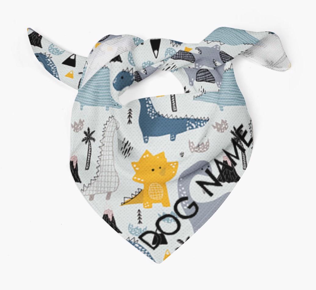 Dog Bandana with Dinosaur Pattern for {dogsName}