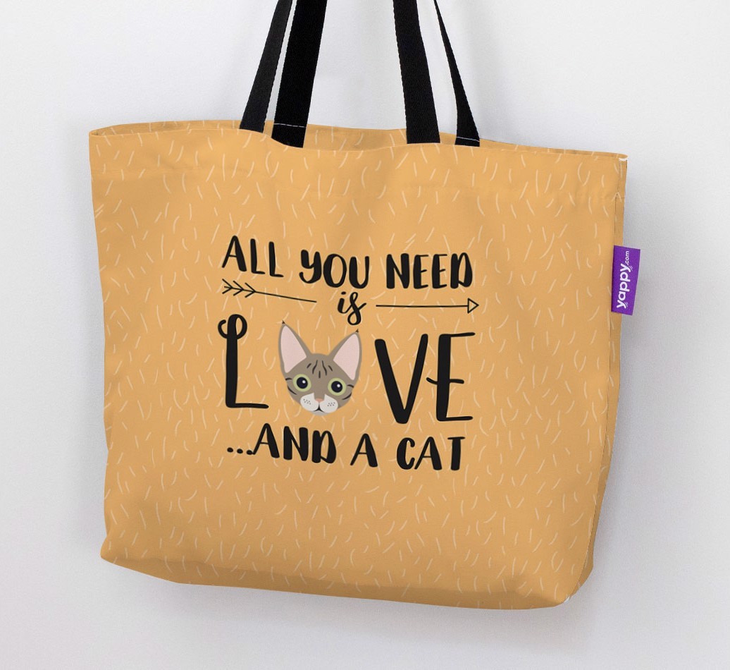 All You Need Is Love: Personalised Canvas Bag with {breedFullName} Icon