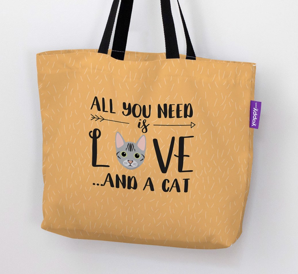 All You Need Is Love: Personalised Canvas Bag with {breedFullName} Icon