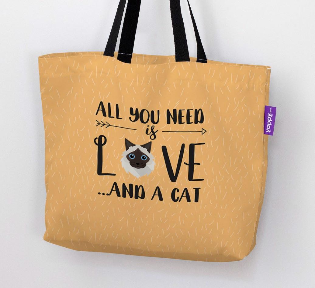 All You Need Is Love: Personalised Canvas Bag with {breedFullName} Icon