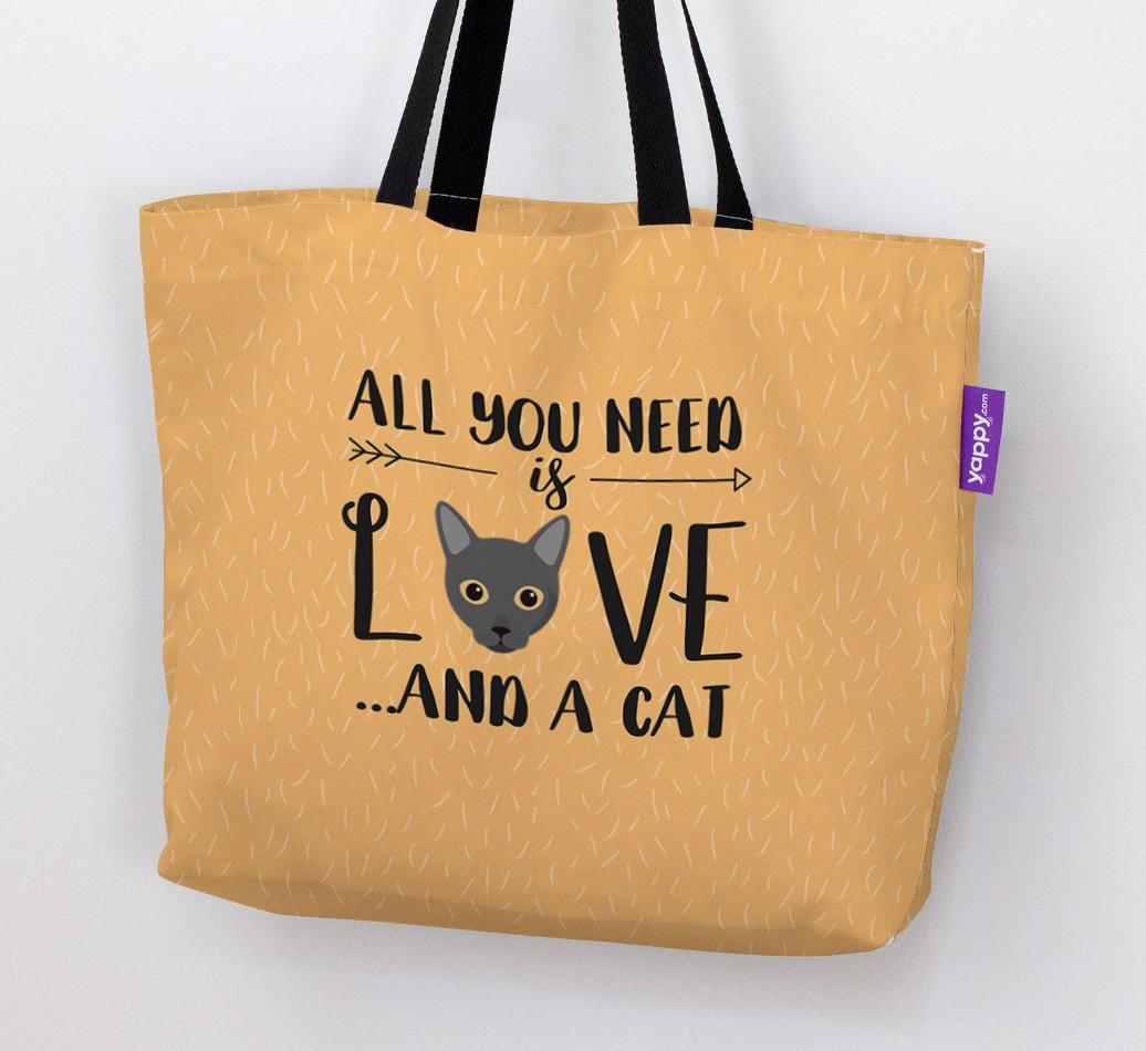 All You Need Is Love: Personalised Canvas Bag with {breedFullName} Icon