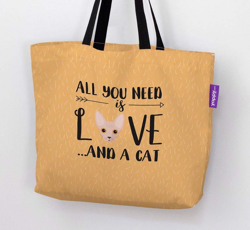 All You Need Is Love: Personalised Canvas Bag with {breedFullName} Icon