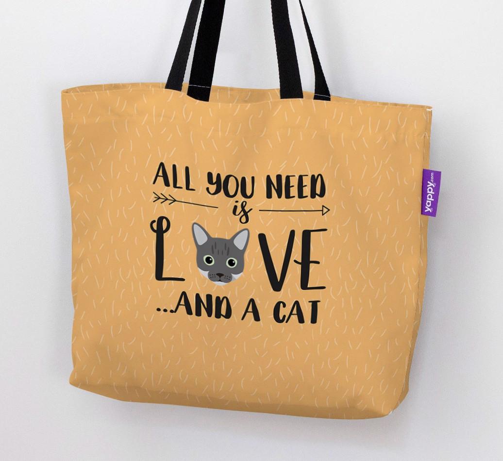 All You Need Is Love: Personalised Canvas Bag with {breedFullName} Icon