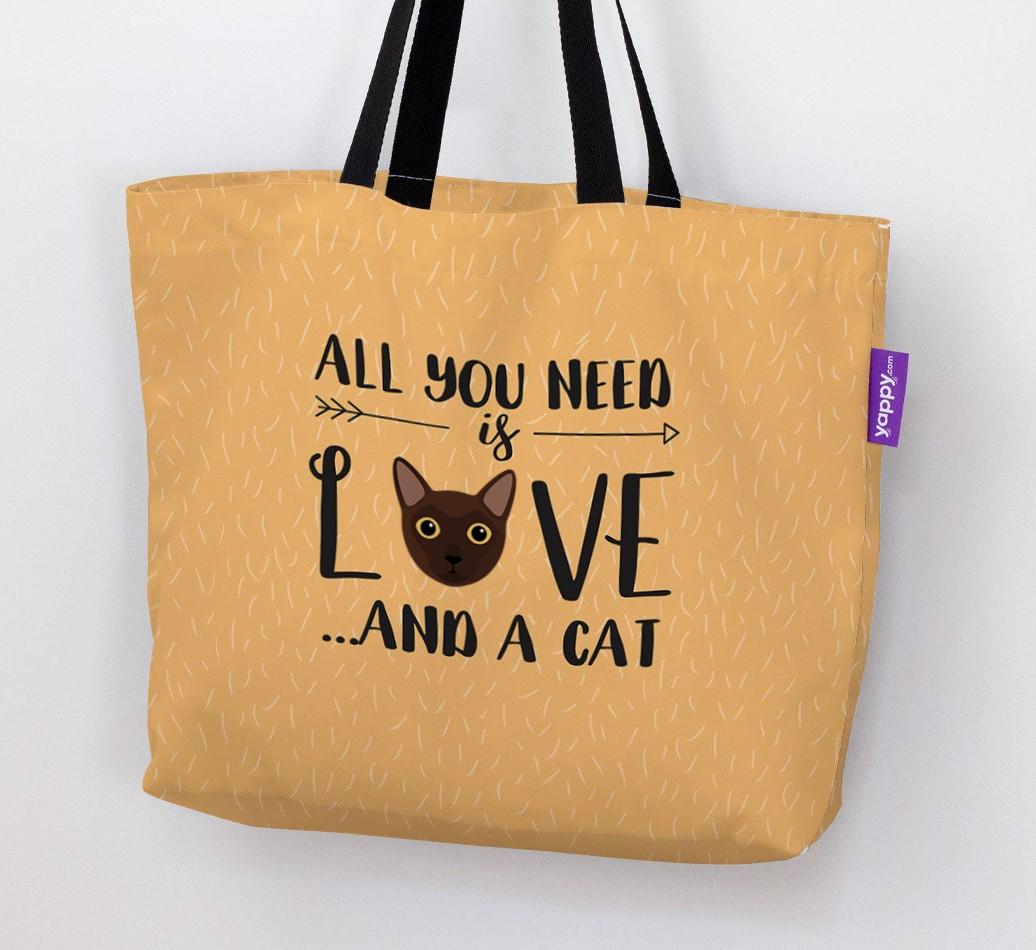 All You Need Is Love: Personalised Canvas Bag with {breedFullName} Icon