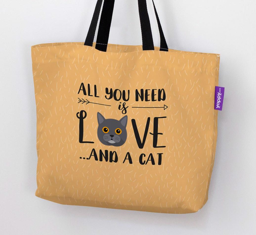 All You Need Is Love: Personalised Canvas Bag with {breedFullName} Icon