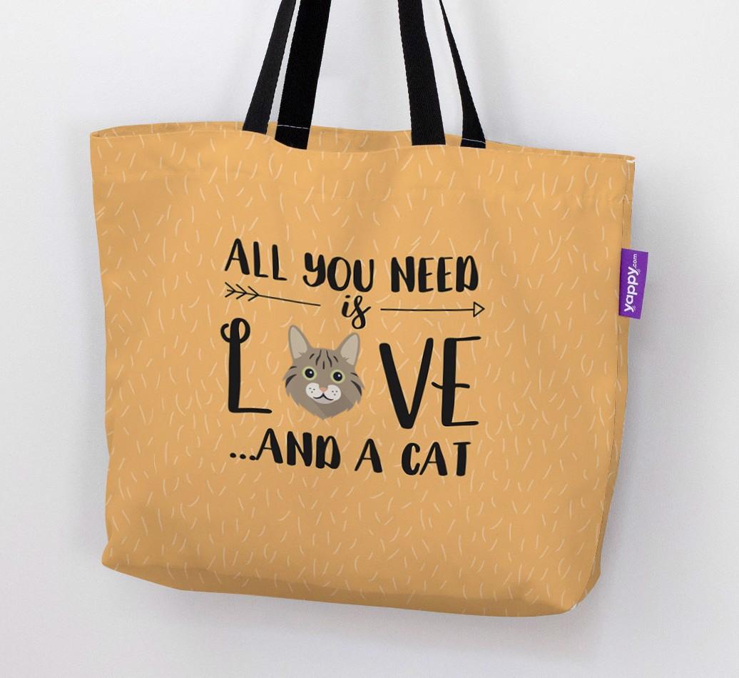 All You Need Is Love: Personalised Canvas Bag with {breedFullName} Icon