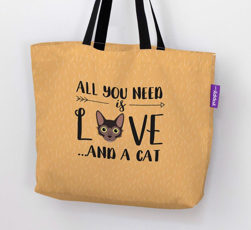 All You Need Is Love: Personalised Canvas Bag with {breedFullName} Icon