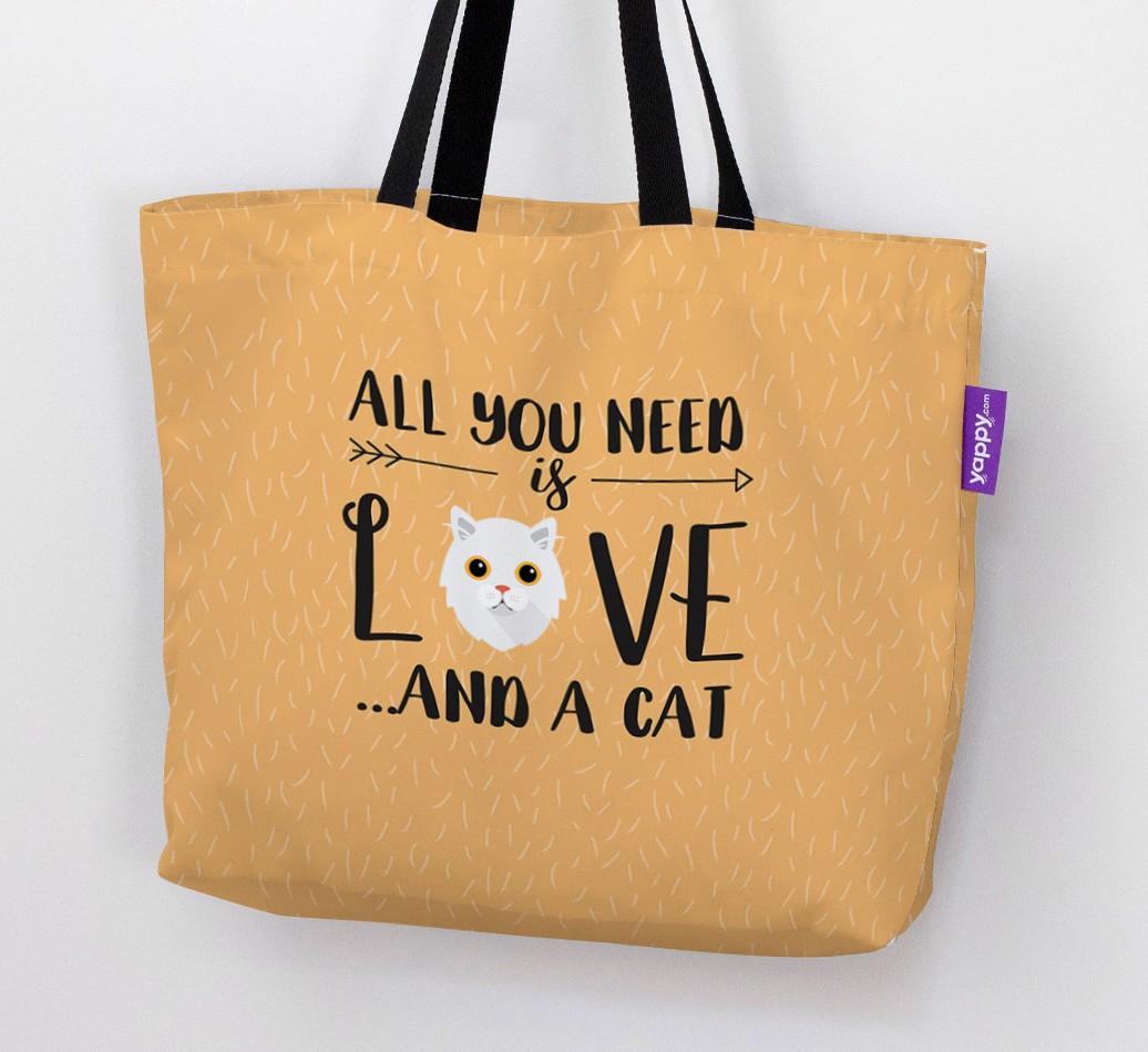 All You Need Is Love: Personalised Canvas Bag with {breedFullName} Icon