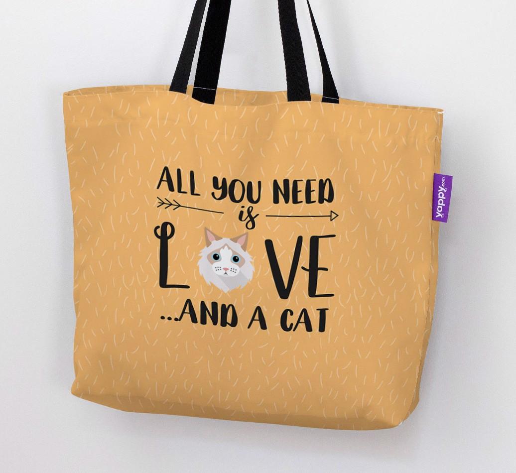 All You Need Is Love: Personalised Canvas Bag with {breedFullName} Icon