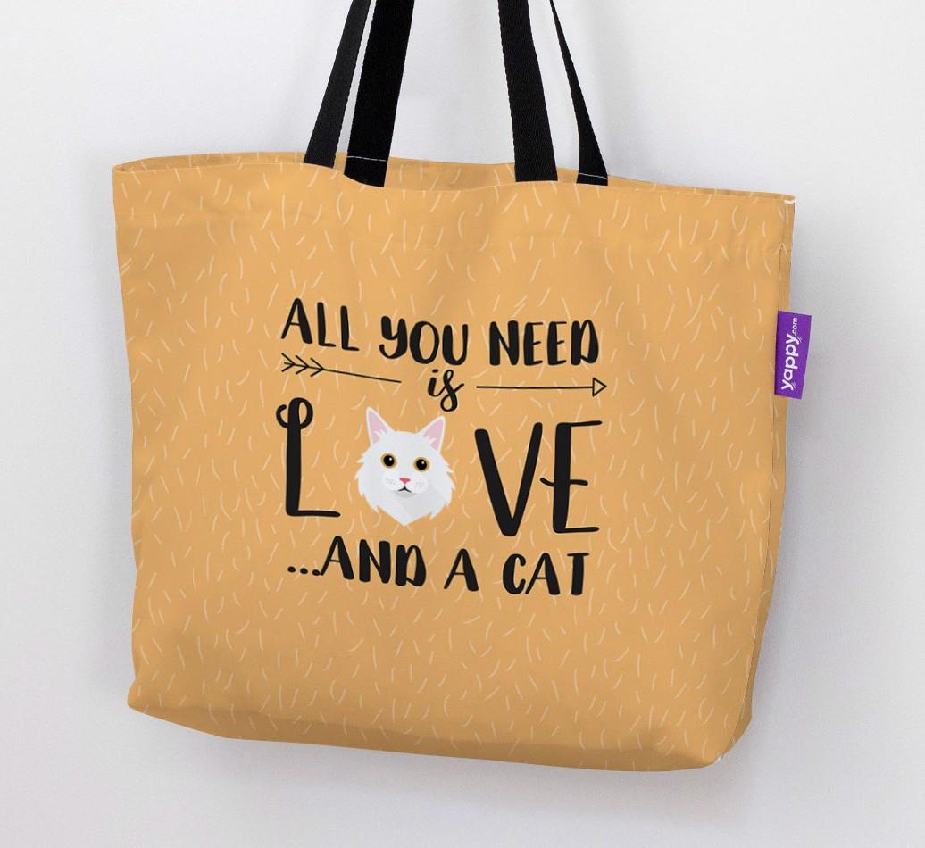 All You Need Is Love: Personalised Canvas Bag with {breedFullName} Icon