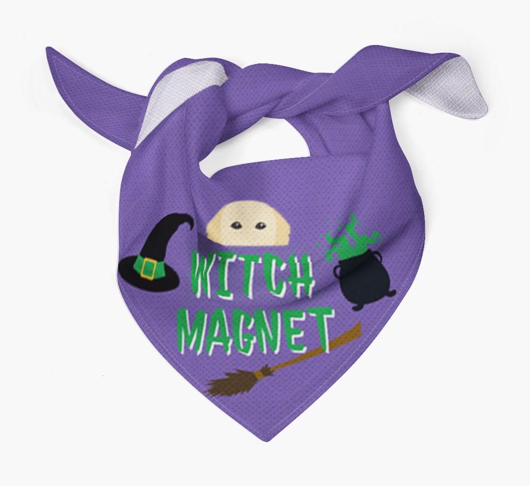 'Witch Magnet' - Personalized {breedFullName} Bandana