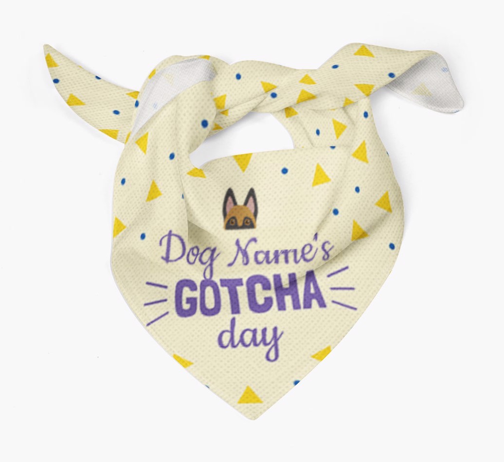 'Gotcha Day' - Personalised {breedFullName} Bandana