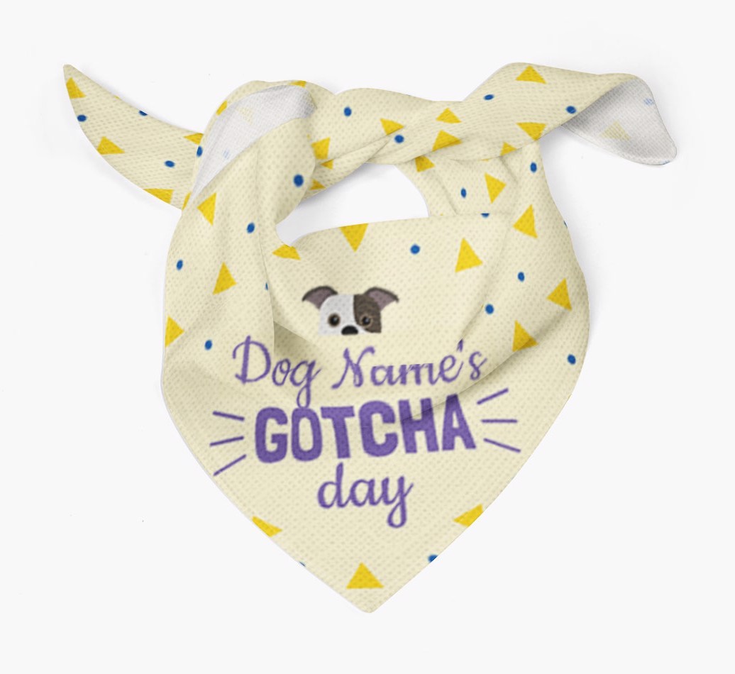 'Gotcha Day' - Personalised {breedFullName} Bandana