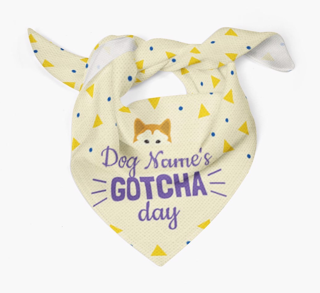 'Gotcha Day' - Personalised {breedFullName} Bandana