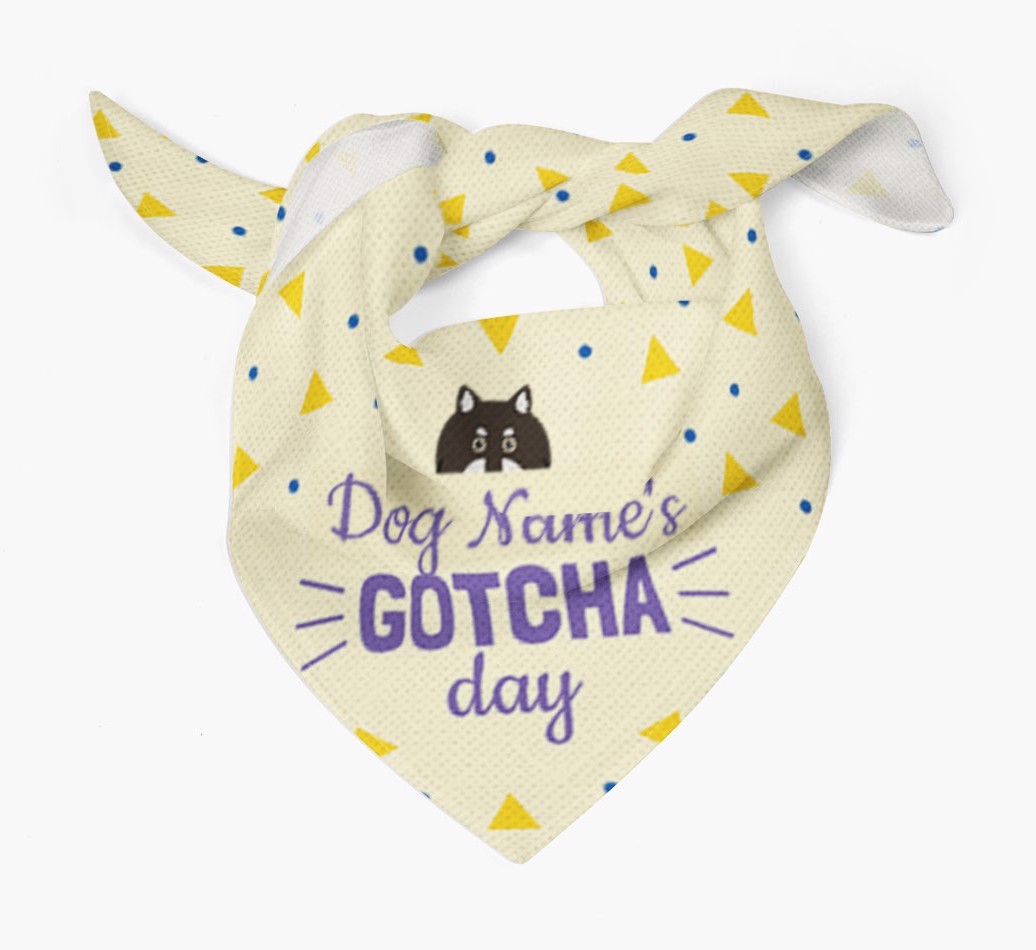 'Gotcha Day' - Personalised {breedFullName} Bandana