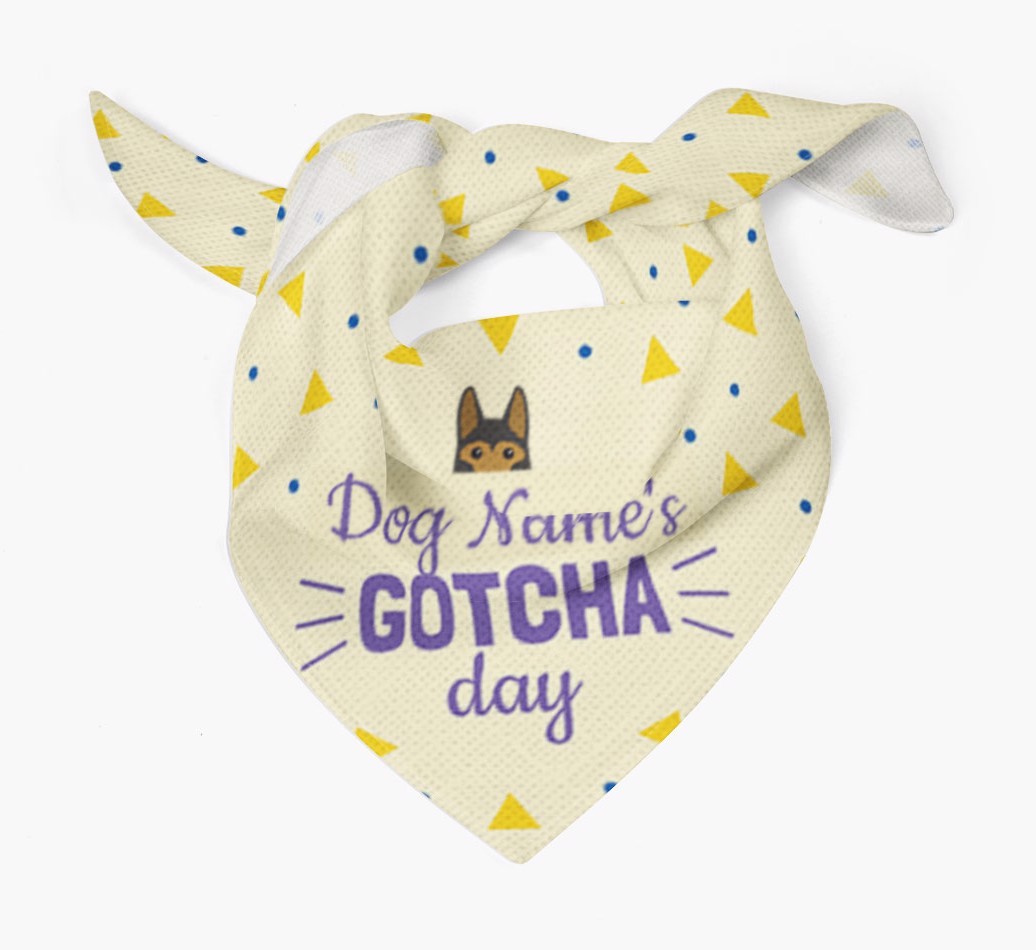 'Gotcha Day' - Personalised {breedFullName} Bandana