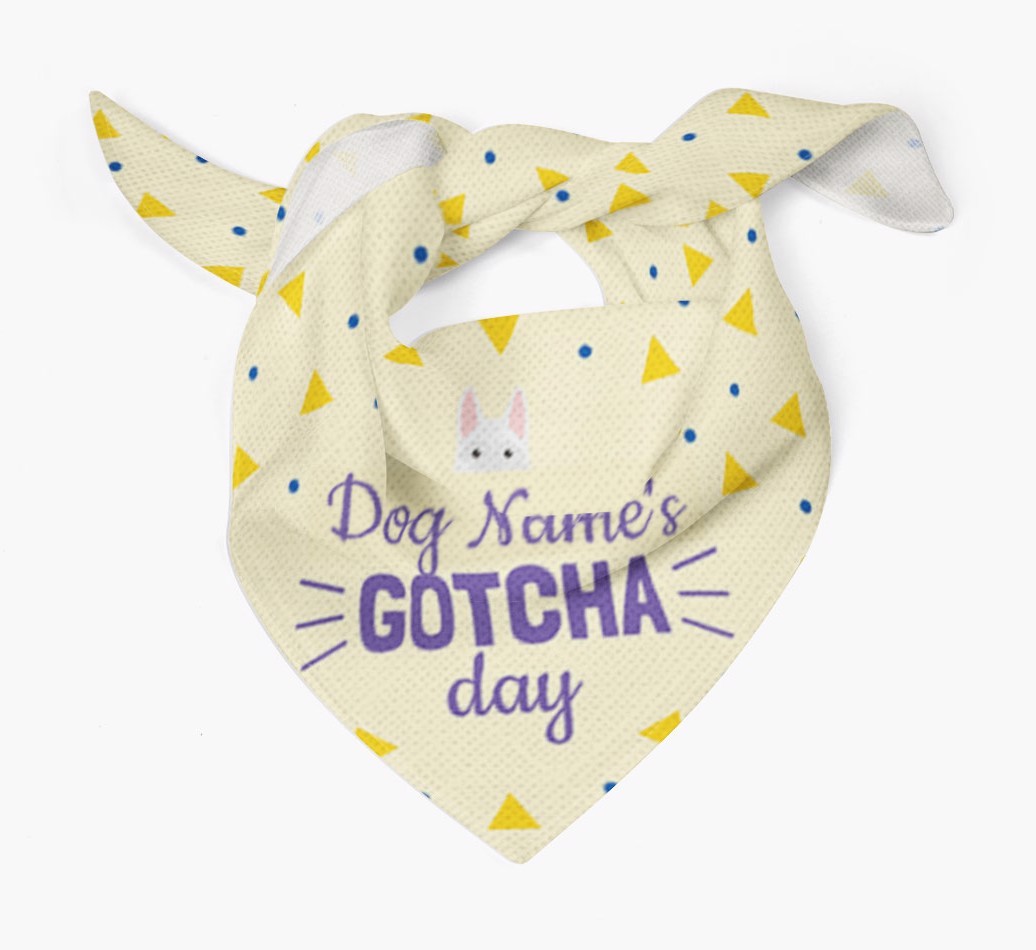 'Gotcha Day' - Personalised {breedFullName} Bandana