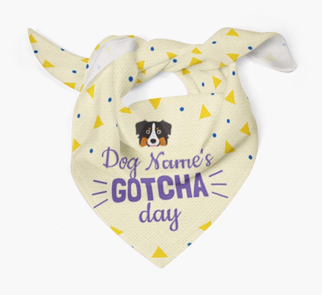 'Gotcha Day' - Personalized {breedFullName} Bandana