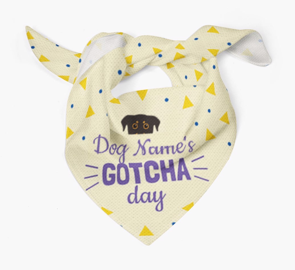 'Gotcha Day' - Personalized {breedFullName} Bandana