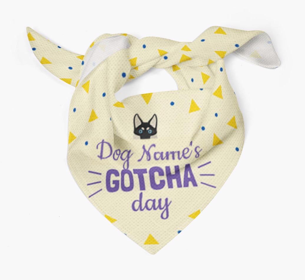 'Gotcha Day' - Personalized {breedFullName} Bandana