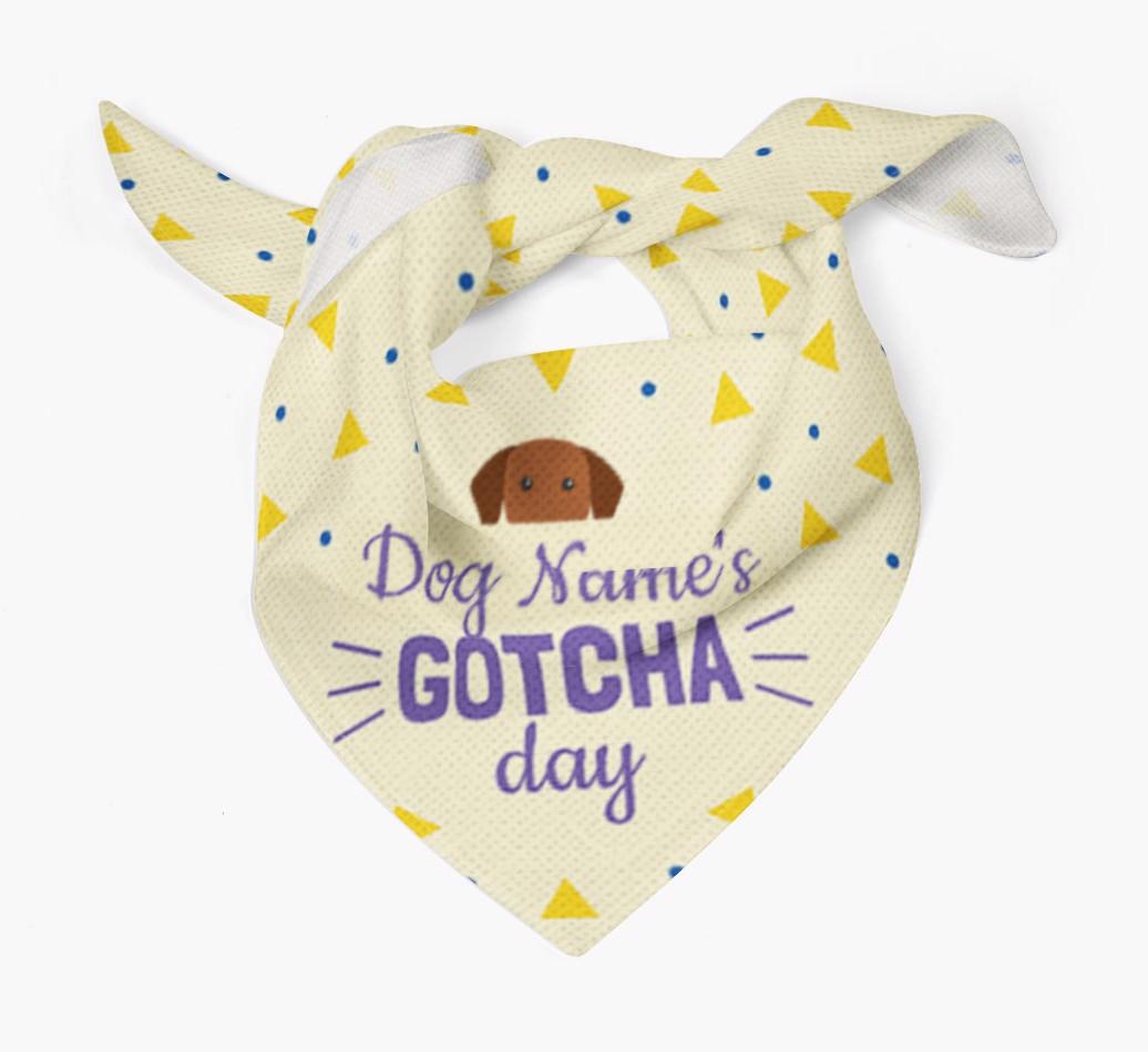 'Gotcha Day' - Personalised {breedFullName} Bandana