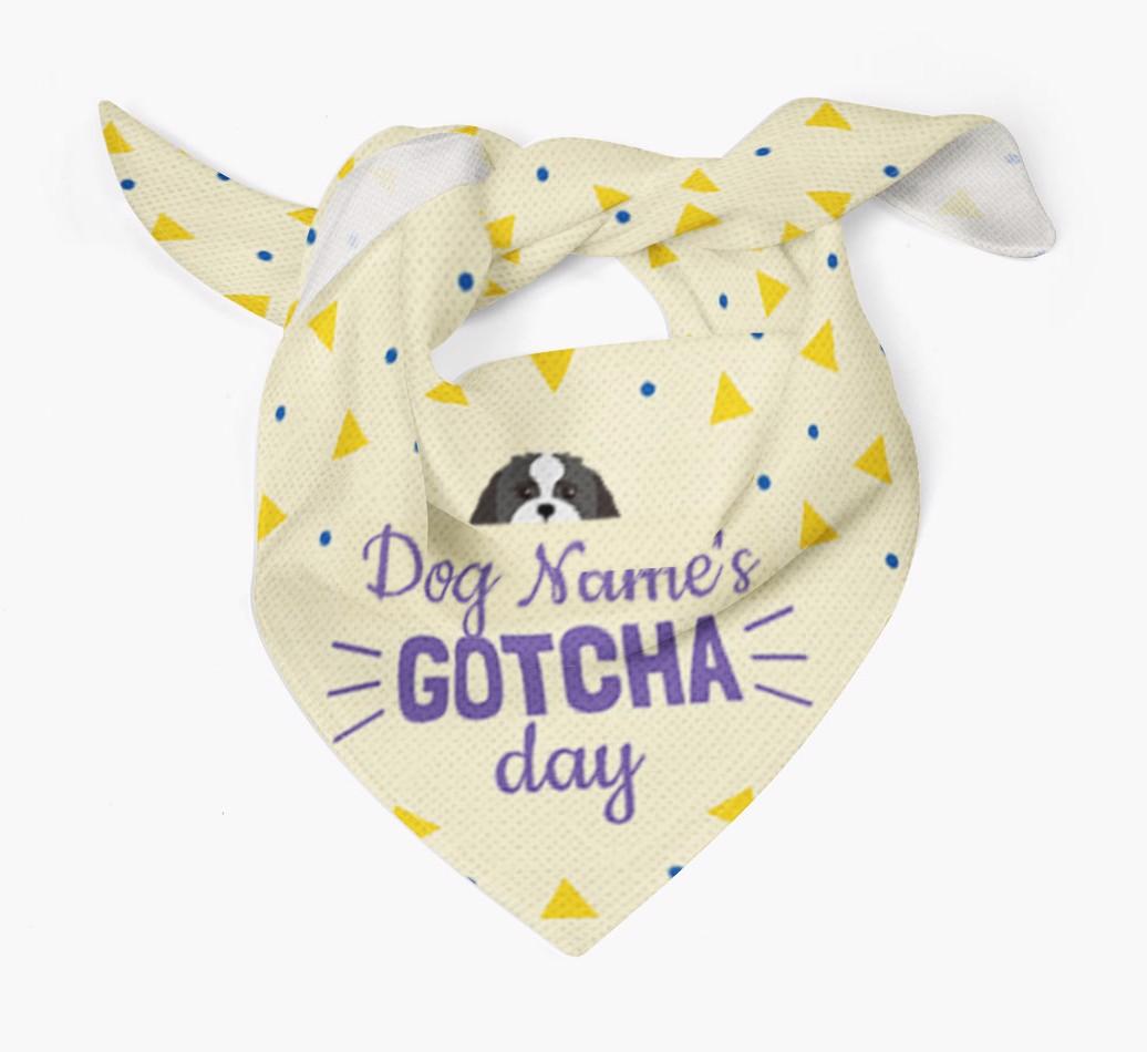 'Gotcha Day' - Personalized {breedFullName} Bandana
