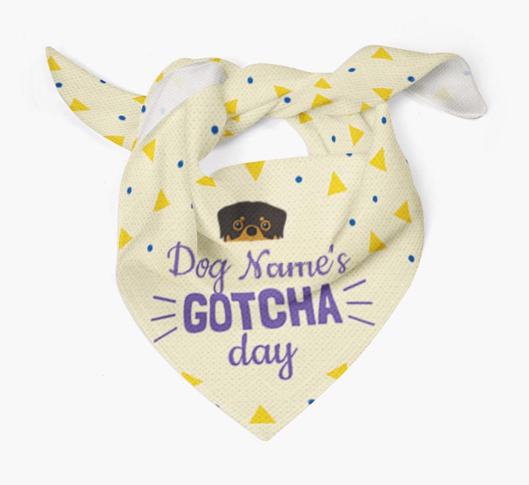 'Gotcha Day' - Personalized {breedFullName} Bandana