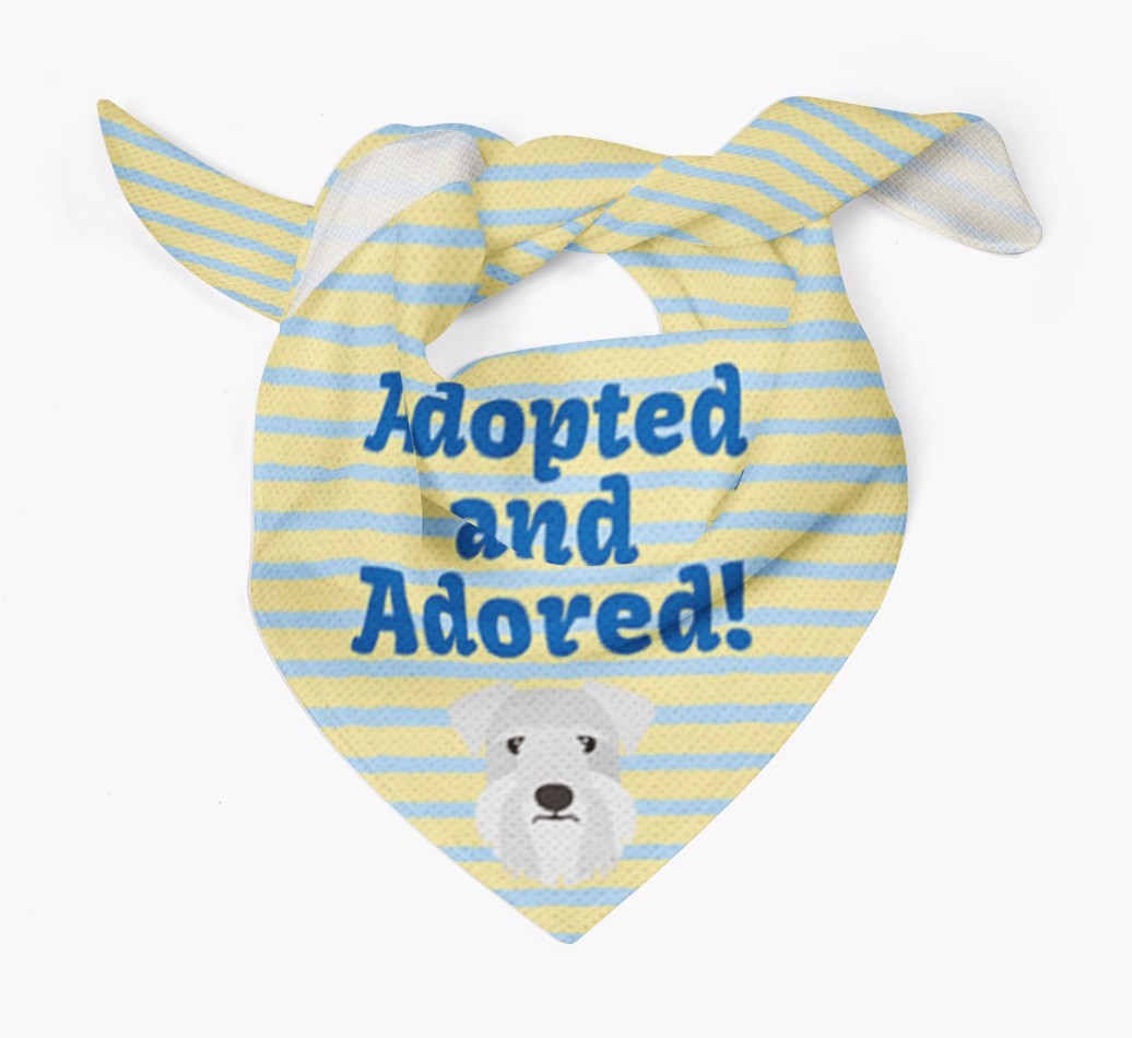 'Adopted and Adored' - Personalised {breedFullName} Bandana